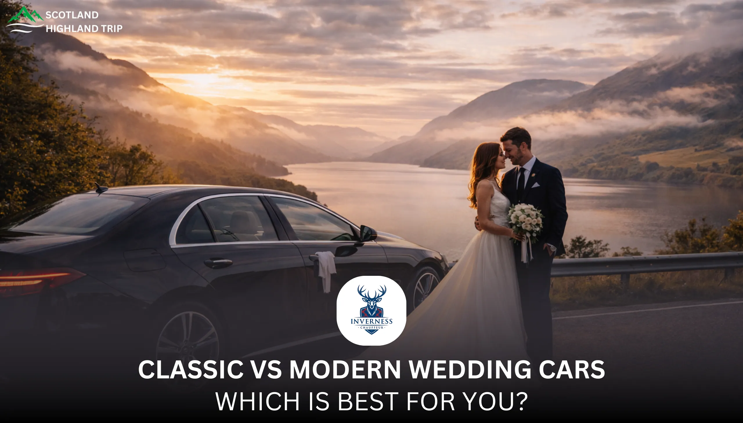 Classic vs Modern Wedding Cars in inverness