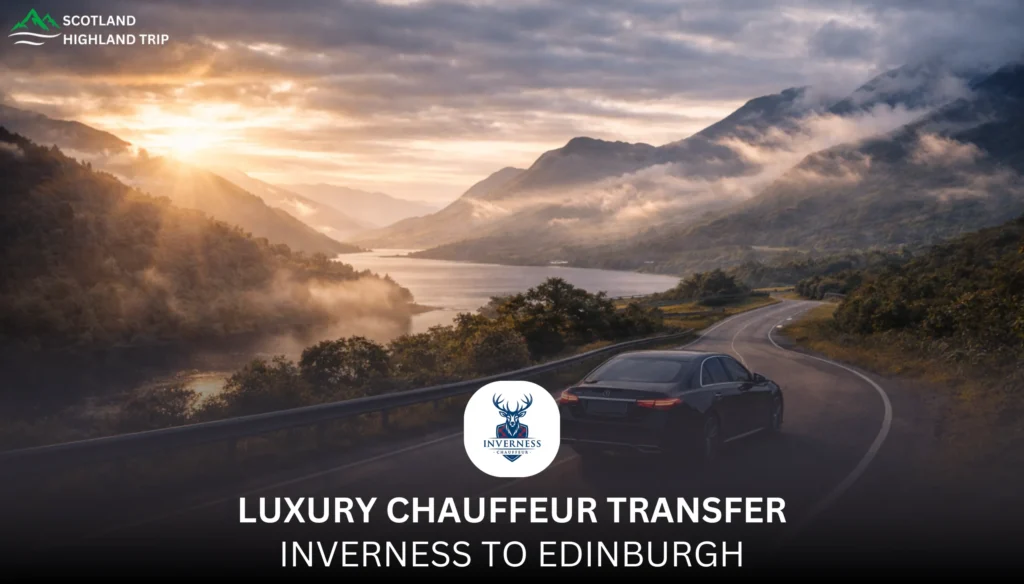 Luxury chauffeur transfer from Inverness to Edinburgh