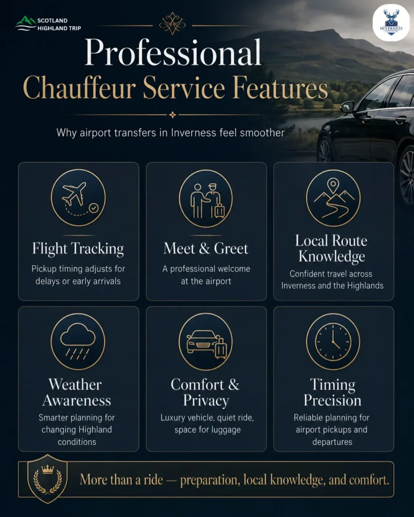 Professional Chauffeur Service Features in Inverness