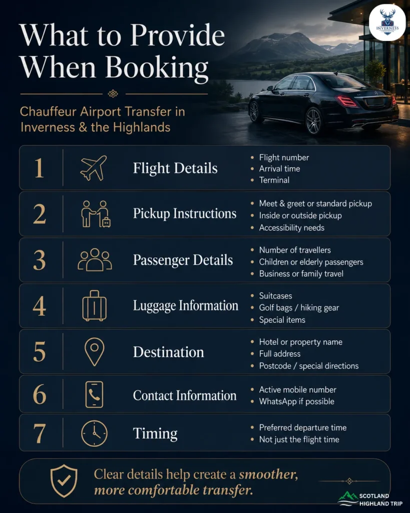 What to Provide When Booking a Chauffeur Airport Transfer