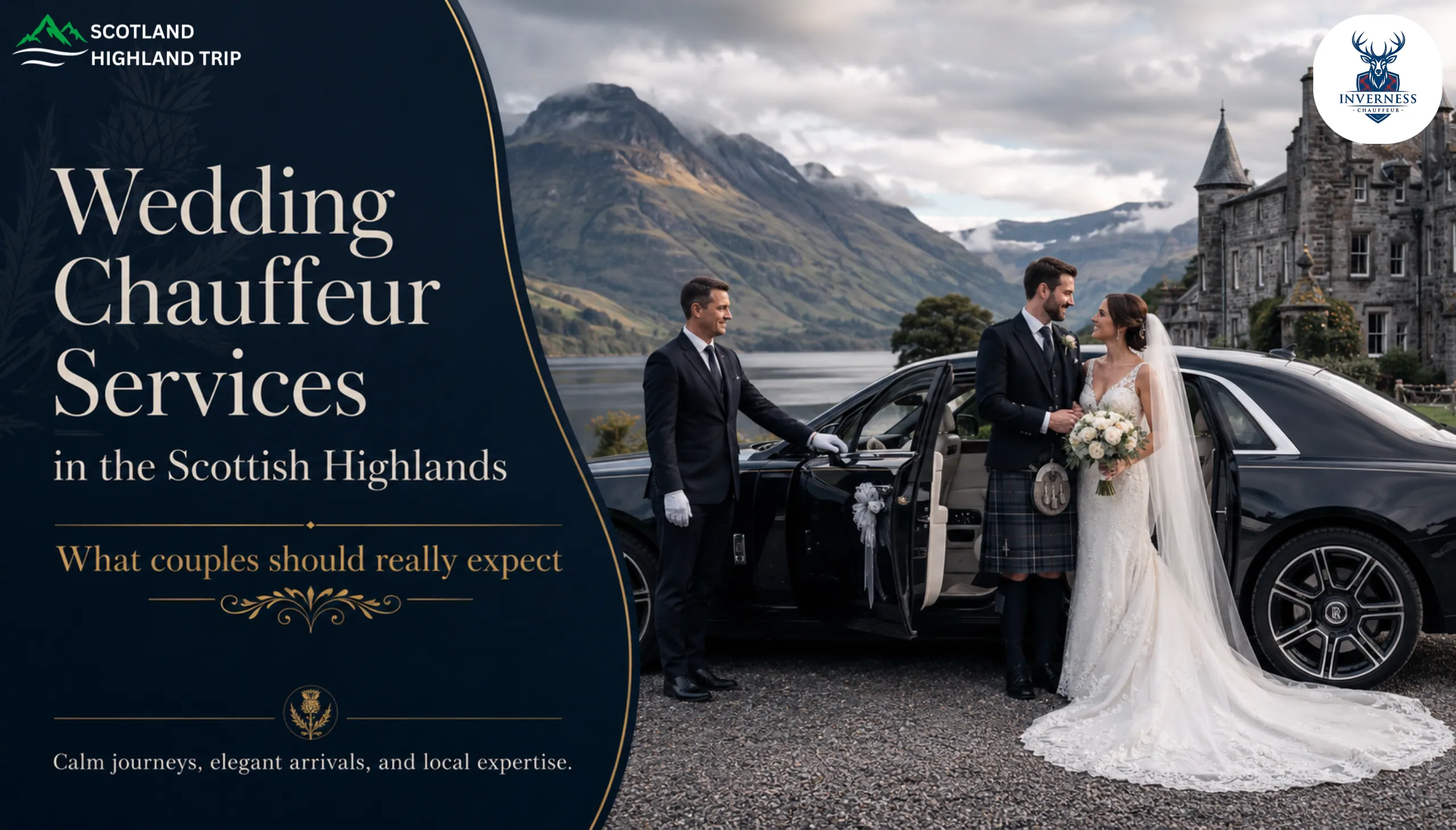 Wedding Chauffeur Services in the Highlands