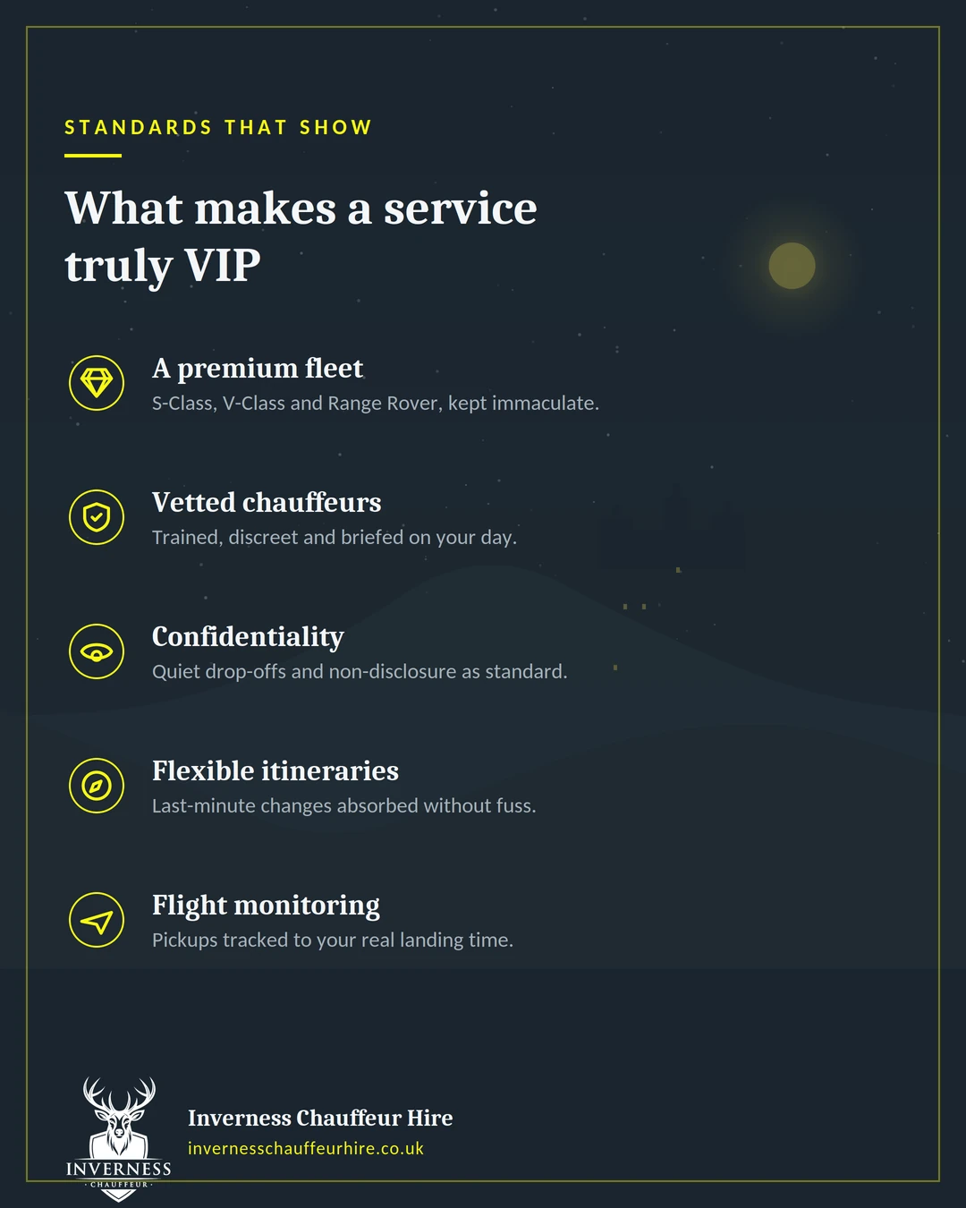 What makes a chauffeur service truly VIP